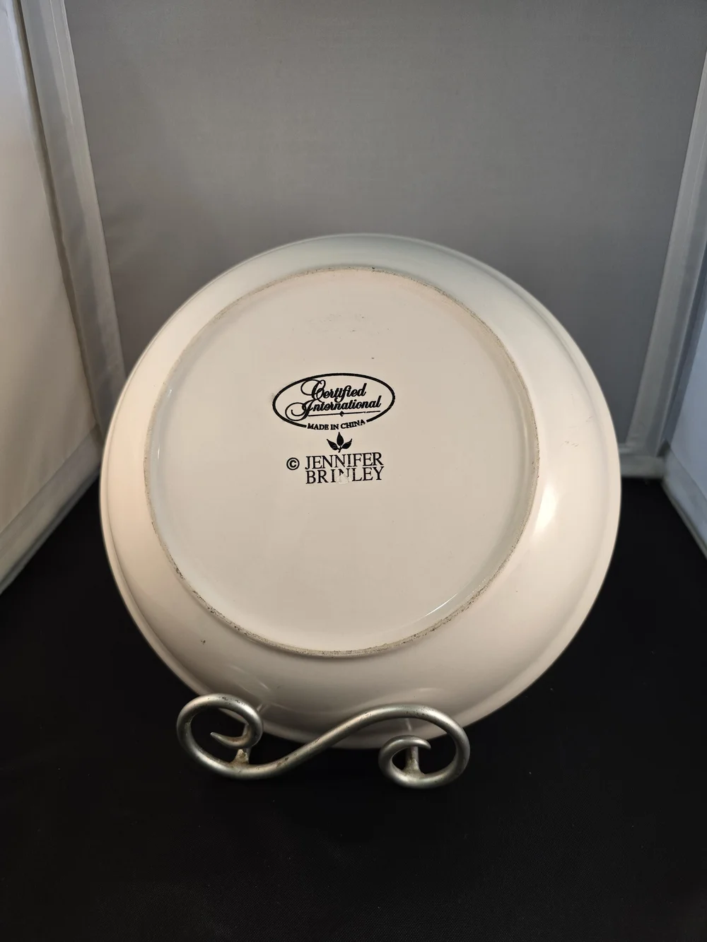 Certified International Yellow Rim Chef Decorative Dinner Plate